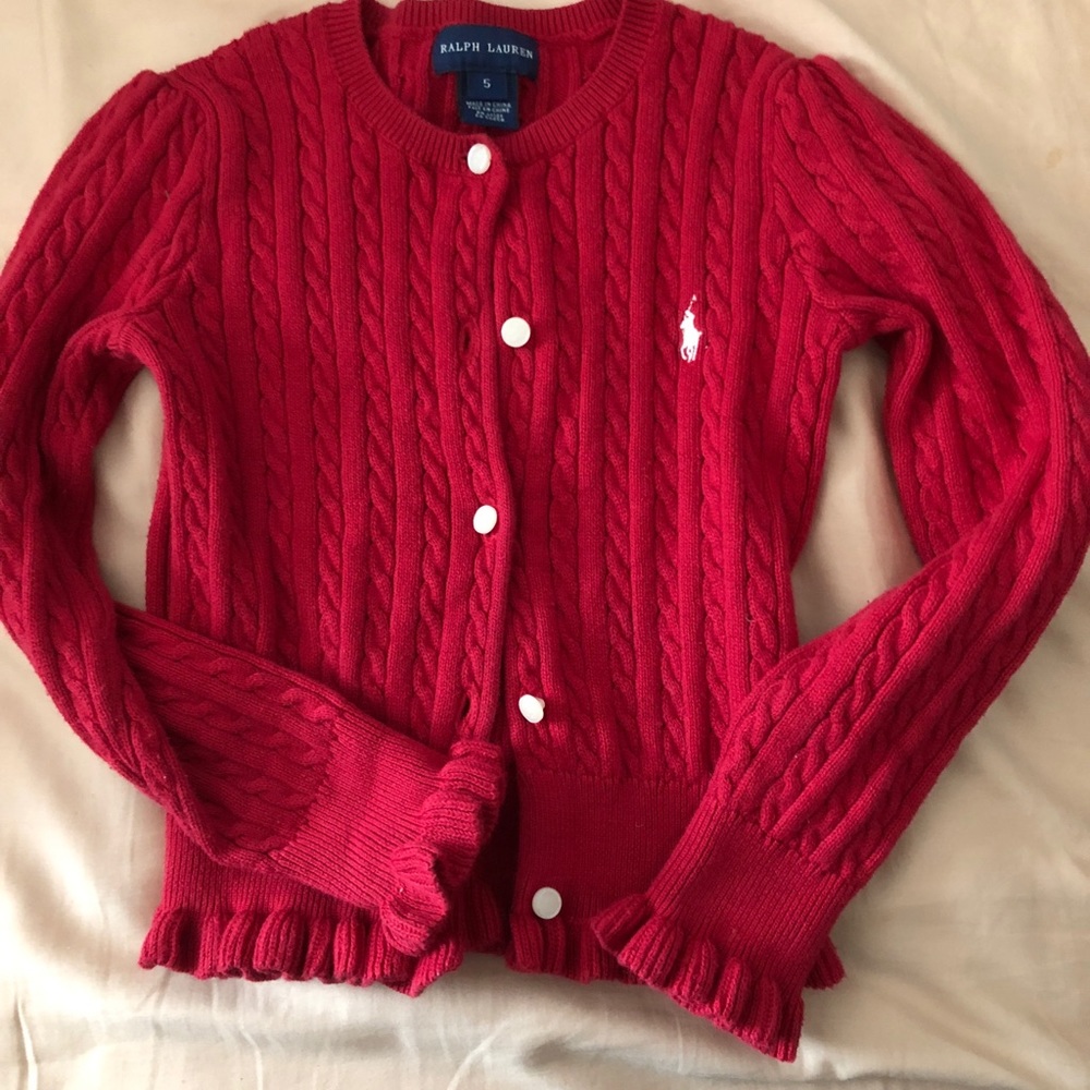 Red Ralph Lauren sweater